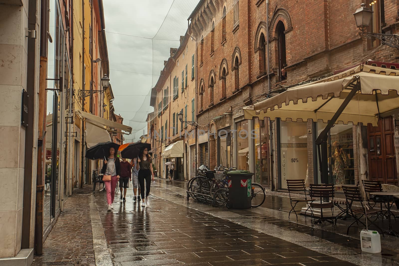 Evocative view of a street in the historic center of Ferrara 3 by pippocarlot