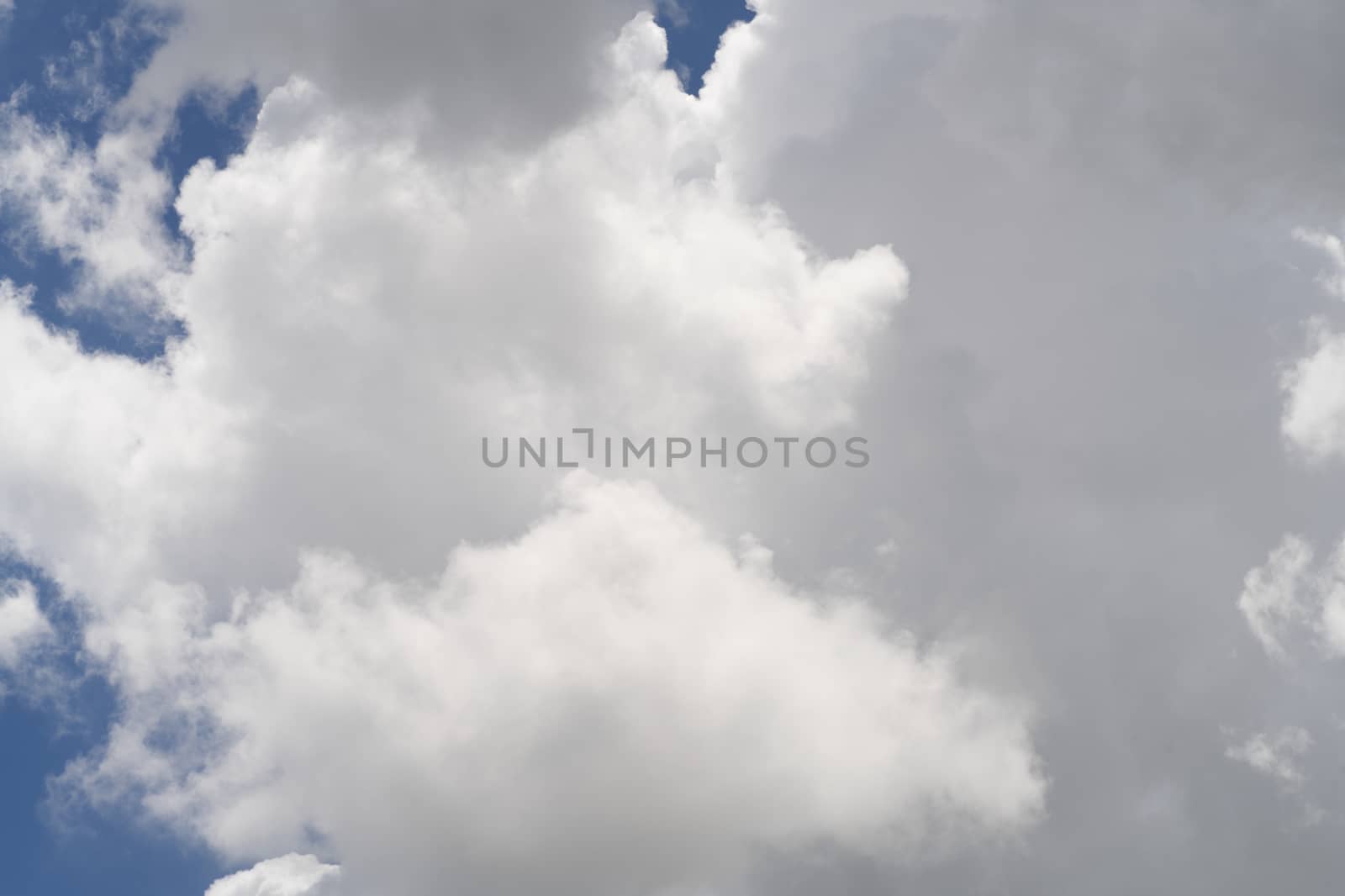 Cloudy sky background Intensively Selective focus.