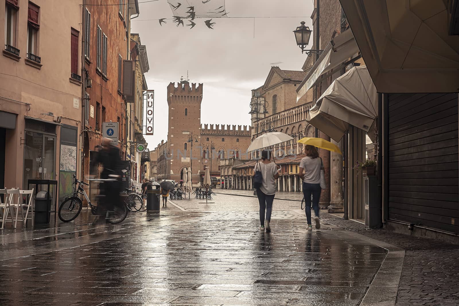 Evocative view of the street that leads to Piazza Trento Trieste in Ferrara 8 by pippocarlot