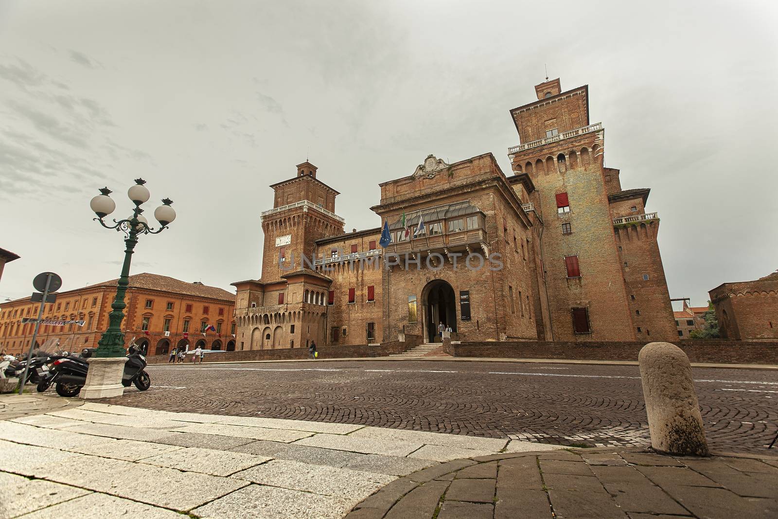 Evocative view of the castle of Ferrara 2 by pippocarlot