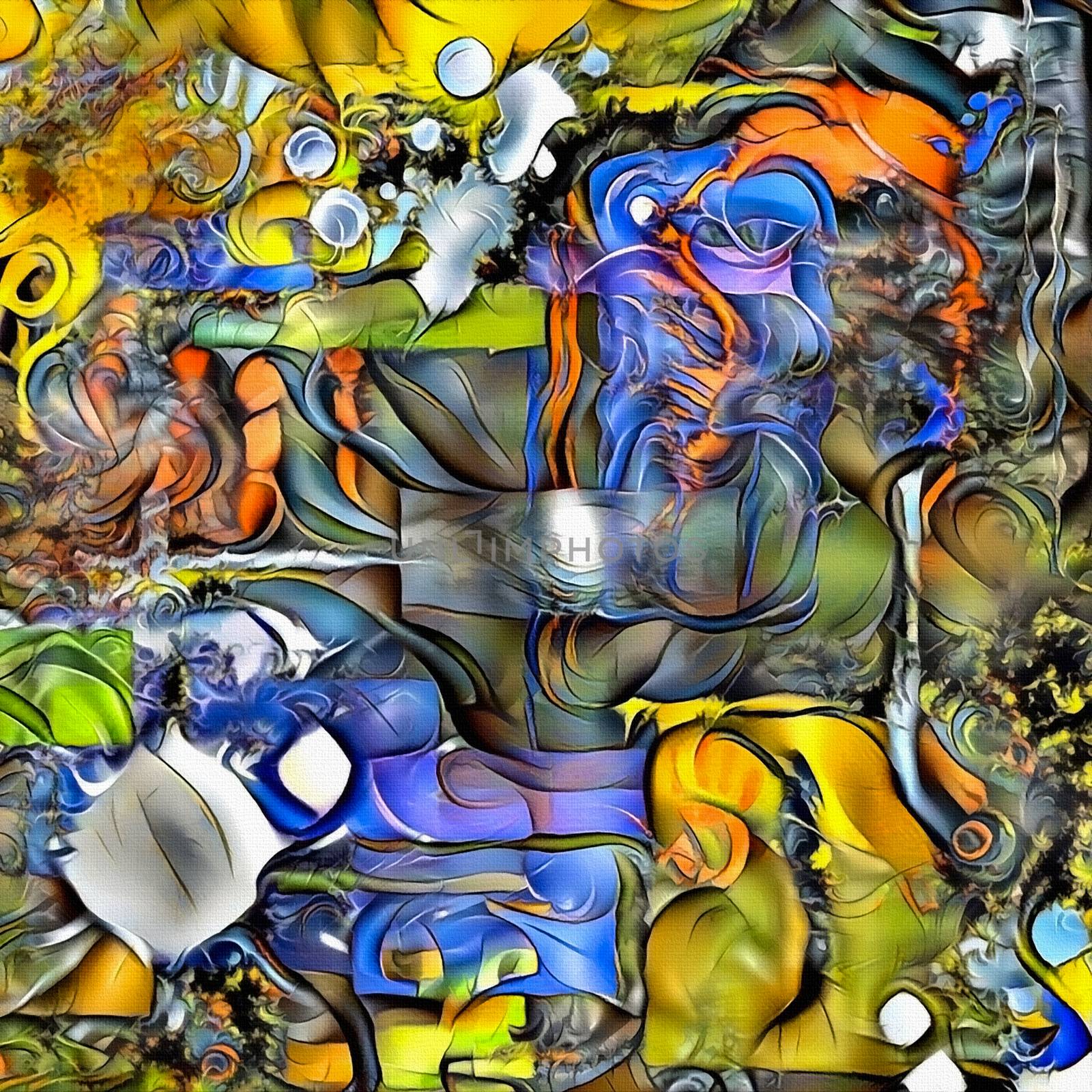 Digital abstract painting by applesstock