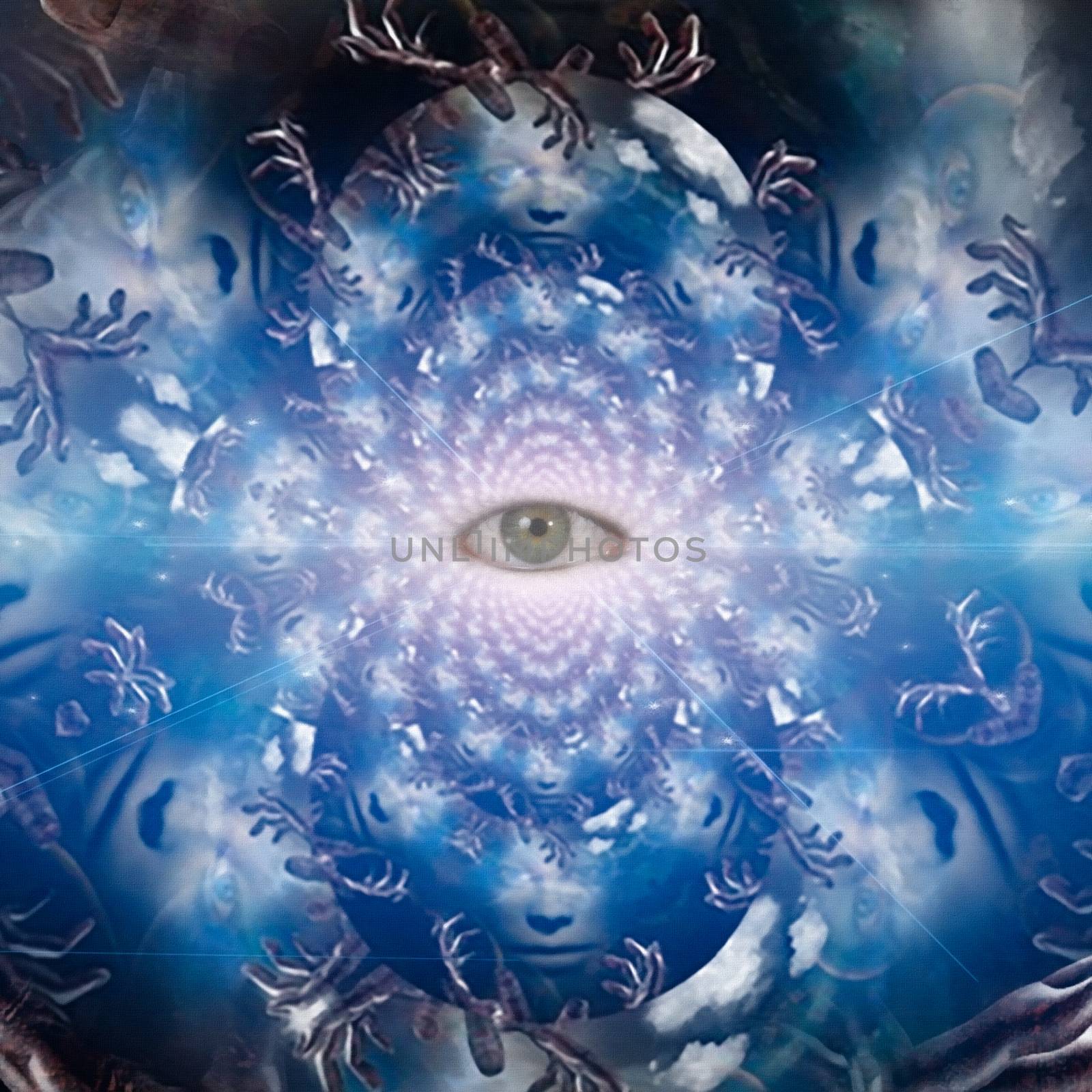 Spiritual composition. Eye of abyss