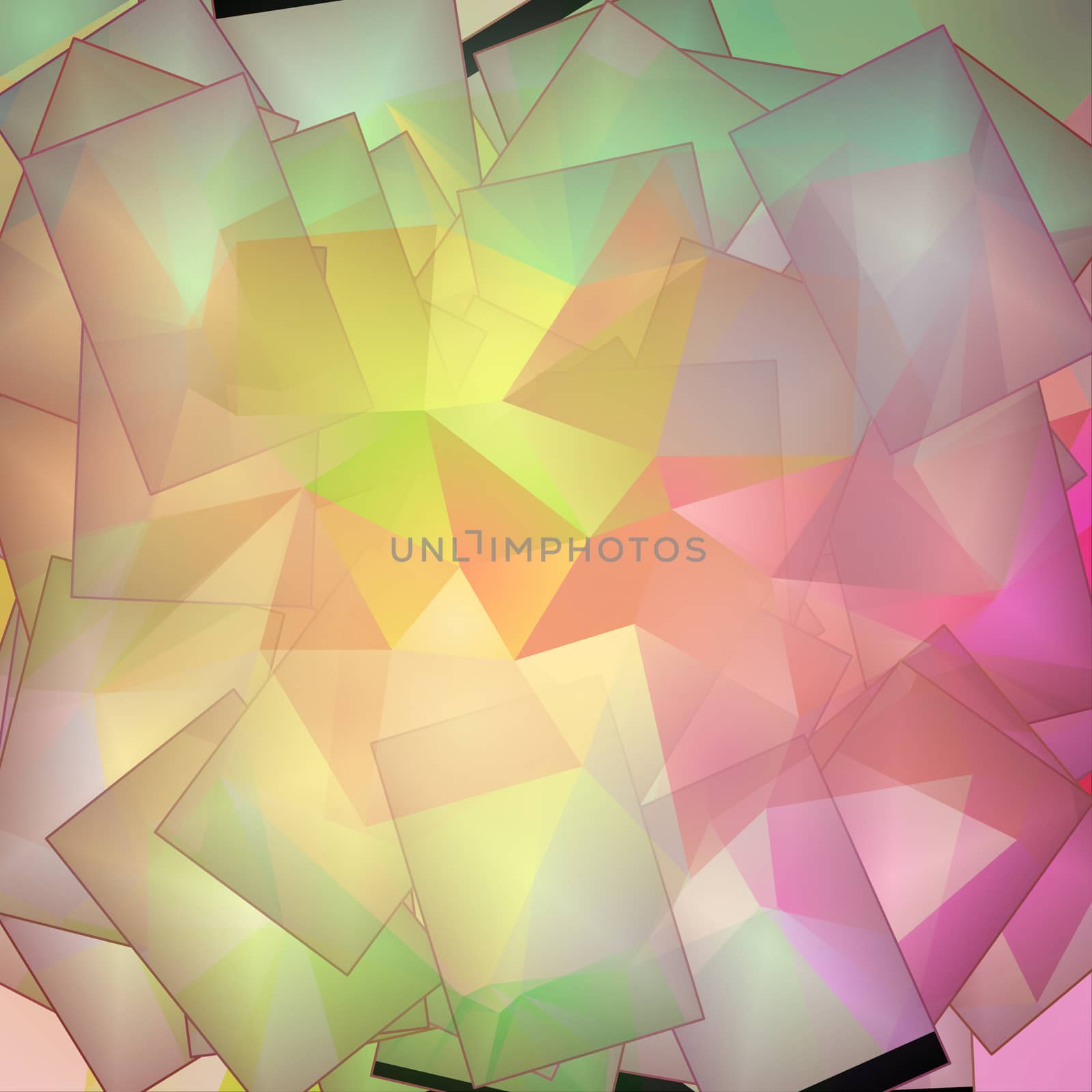 Multihued Vivid Background. 3D rendering