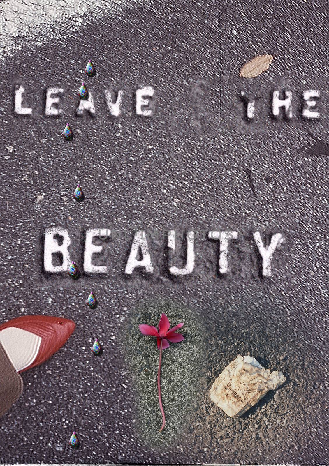 Leave the beauty by applesstock