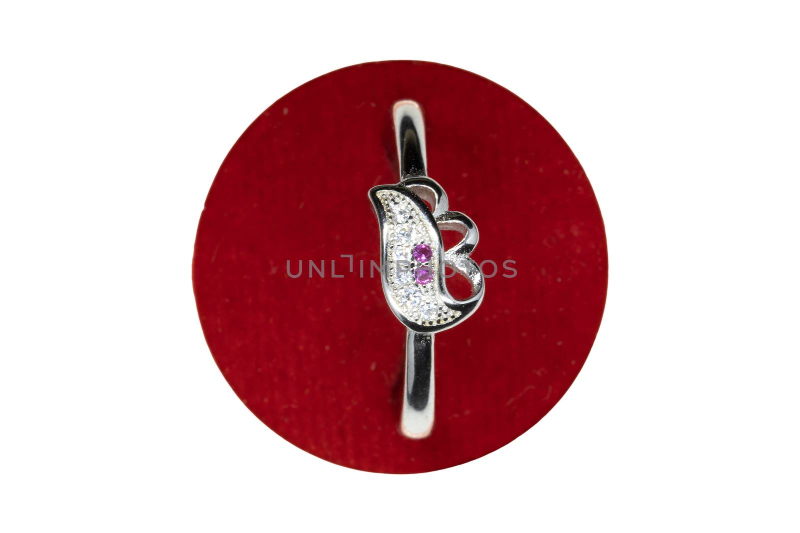 Two Pink Diamond Stones fish designer Ring for Women & Girls by 9500102400