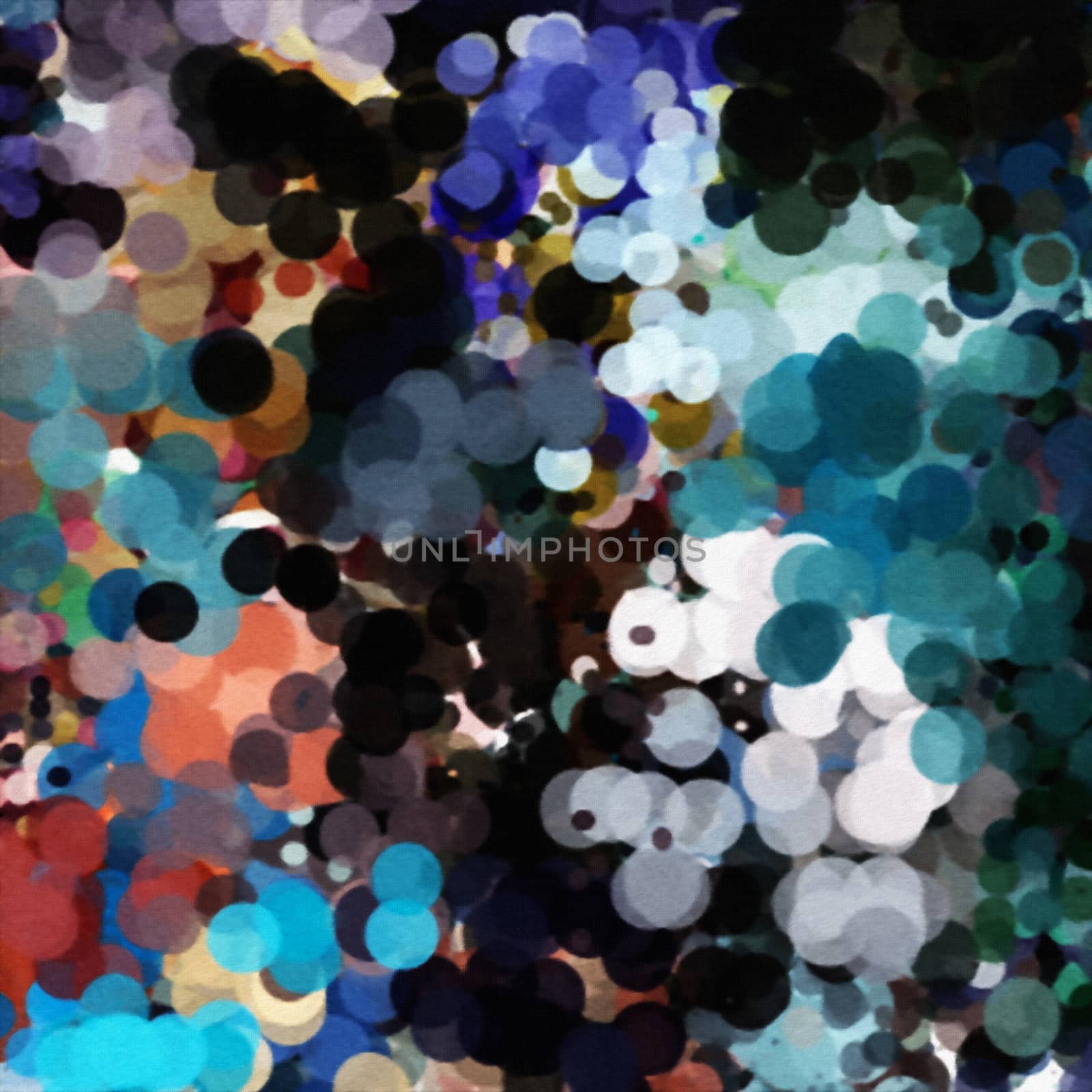 Abstract painting. Colorful circles. Kaleidoscope pattern