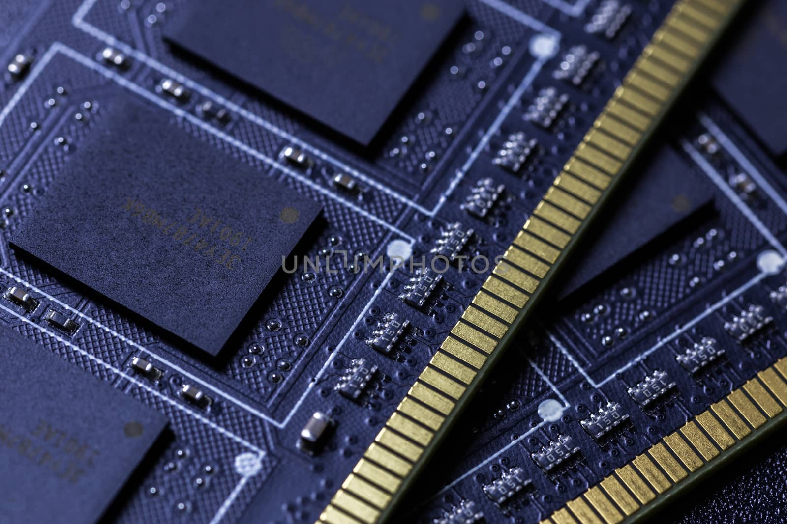 black pc memory universal dark cloesup background.