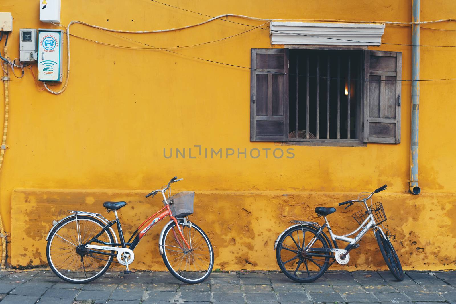 Hoian, Vietnam - 12 January, 2020: Hoi An ancient town, UNESCO world heritage. Hoi An is one of the most popular destinations in Vietnam.

