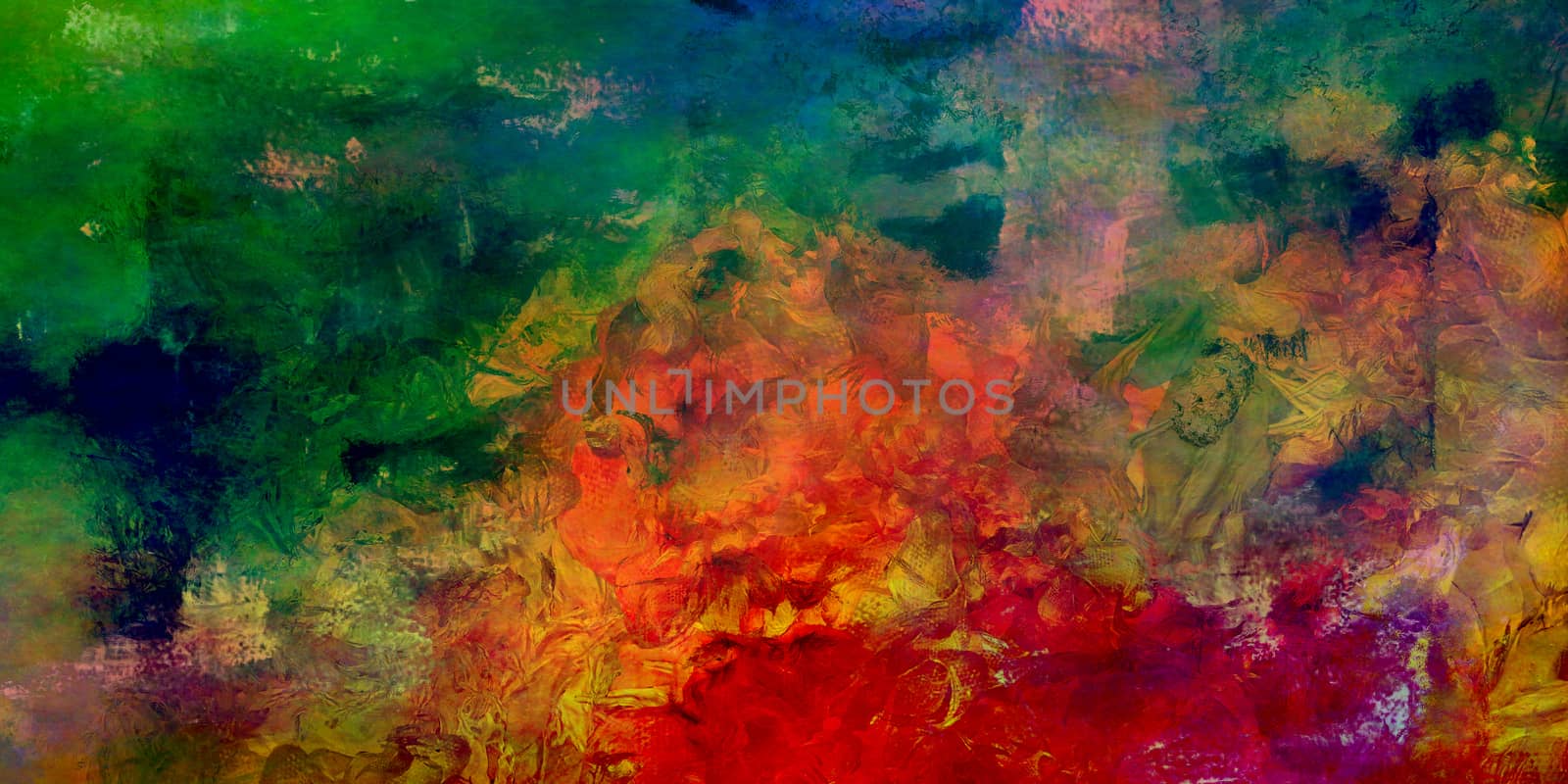 Abstract Painting in Vivid Colors. Artwork for creative graphic design