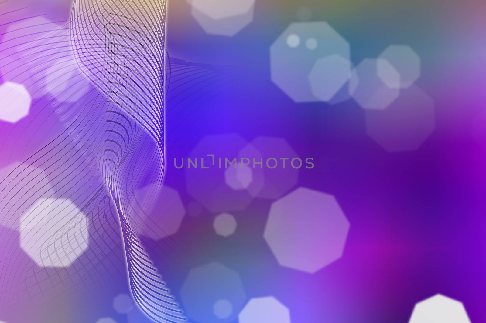 Bokeh abstract background. 3D rendering