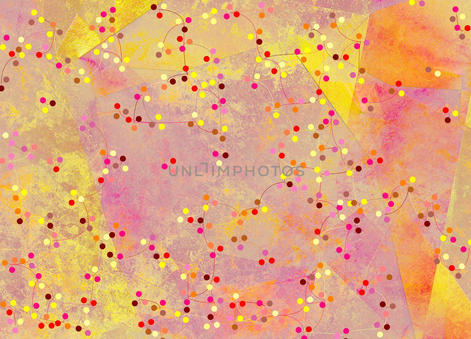 Abstract in pink yellow soft colors by applesstock