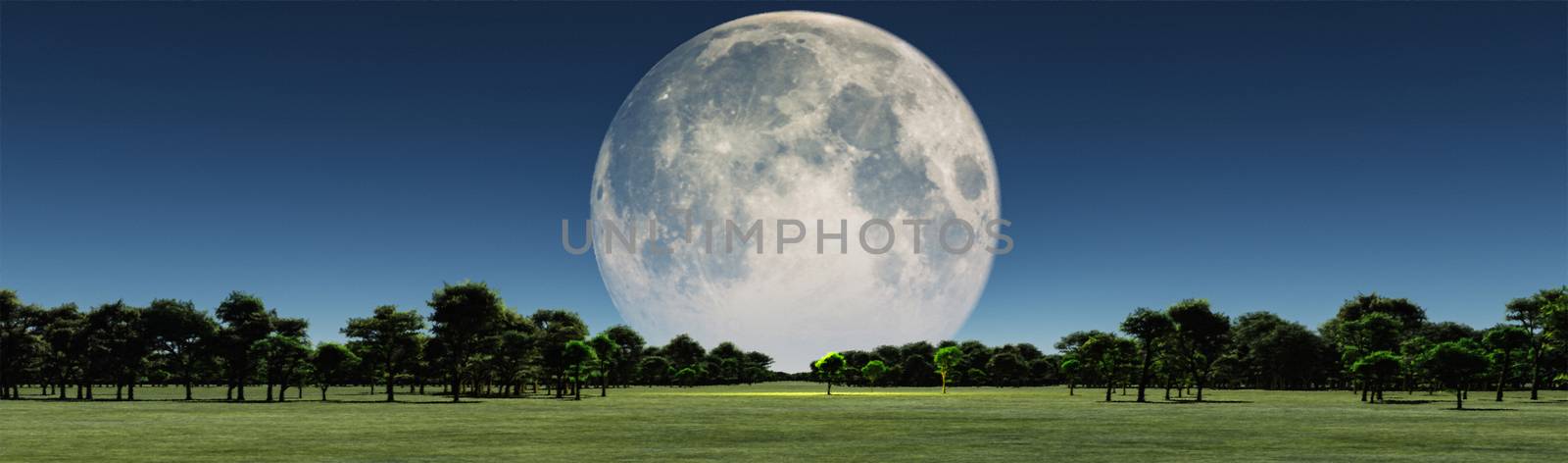 Giant moon by applesstock