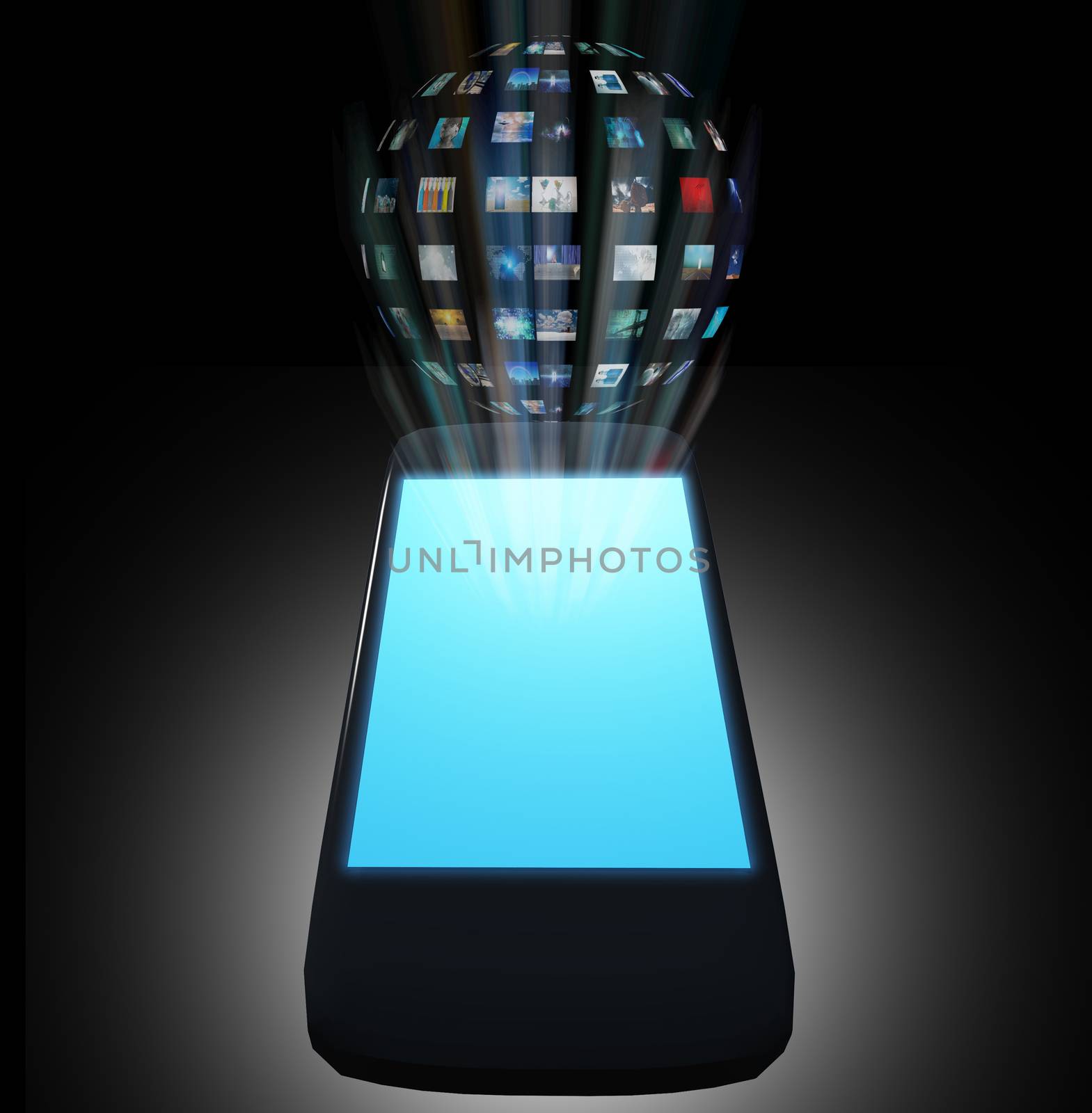 Smart Phone. Video Sphere or Image Sphere