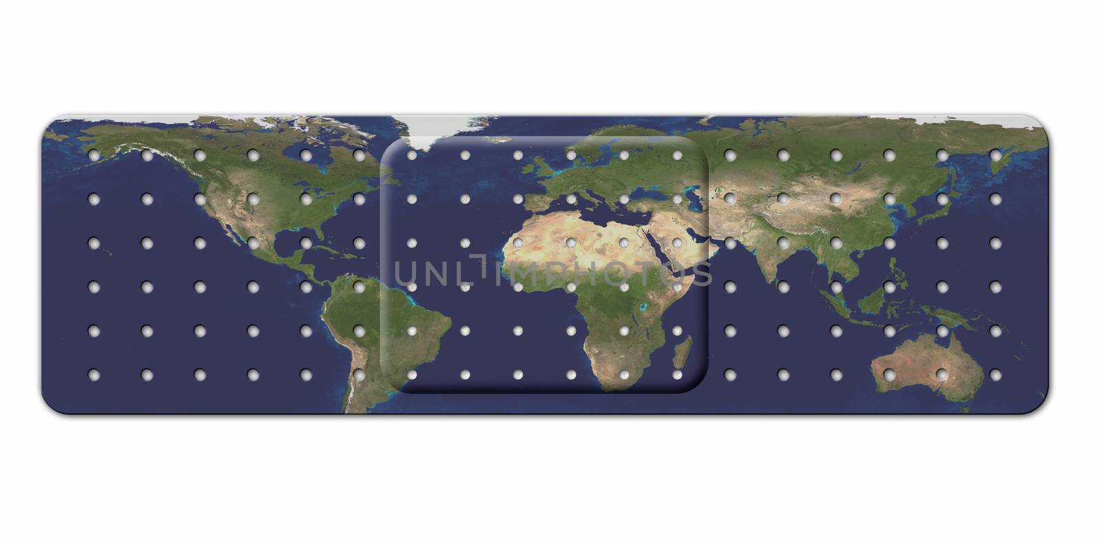 Bandage with Earth Map by applesstock