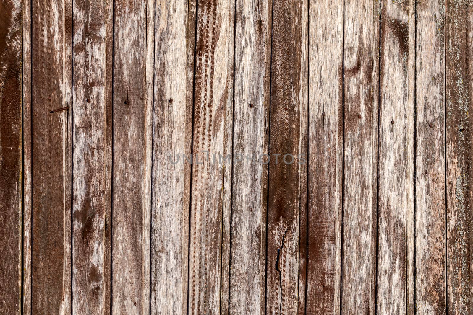 obsolete textured vertical wooden planks flat gray background.