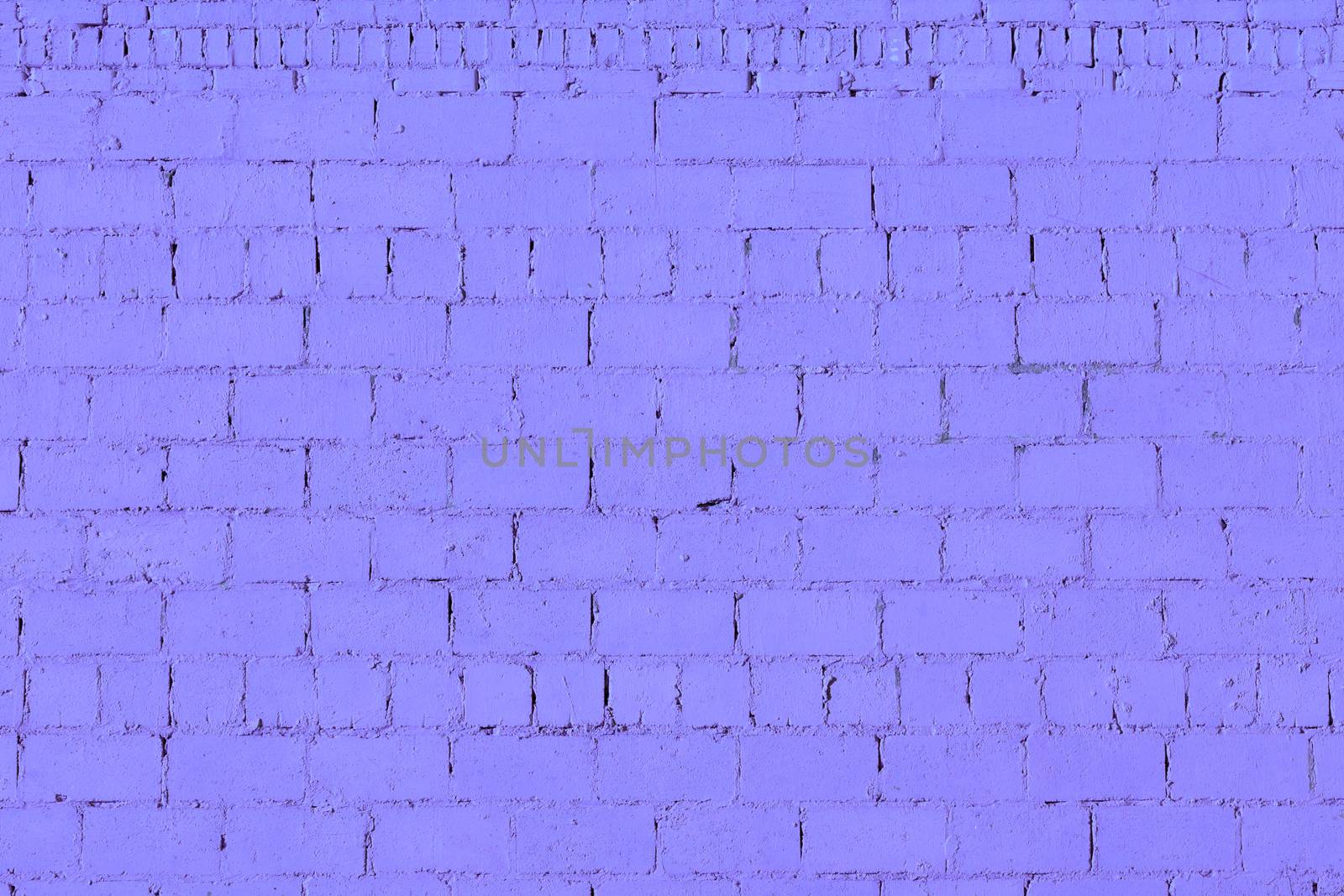violet plaster rough brick wall texture under direct sunlight