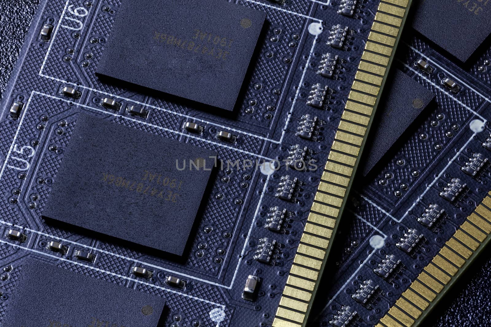 black pc memory universal dark cloesup background.