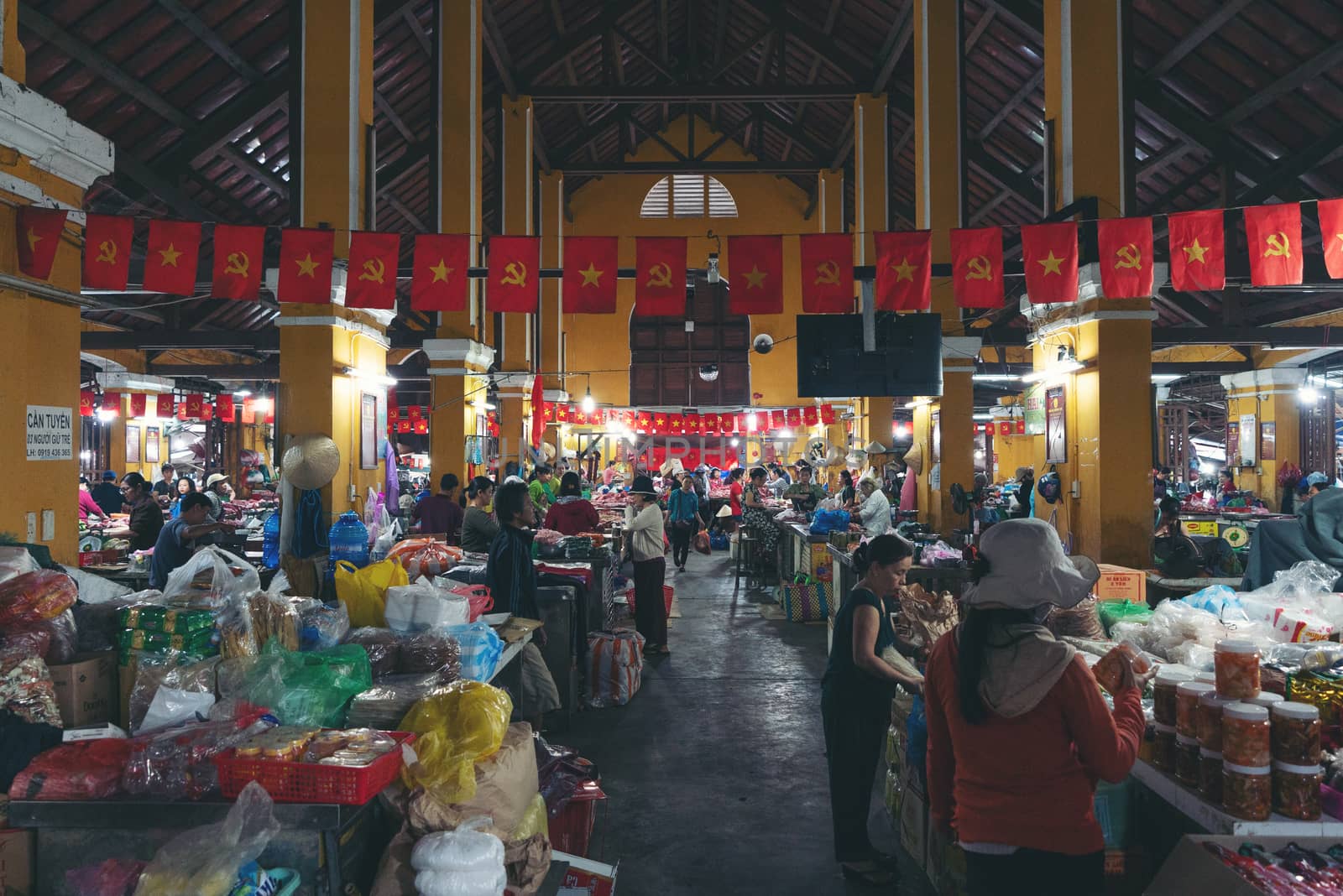 Hoian Market Vietnam - 12 January, 2020: Hoi An ancient town market, Hoi An is one of the most popular destinations in Vietnam.