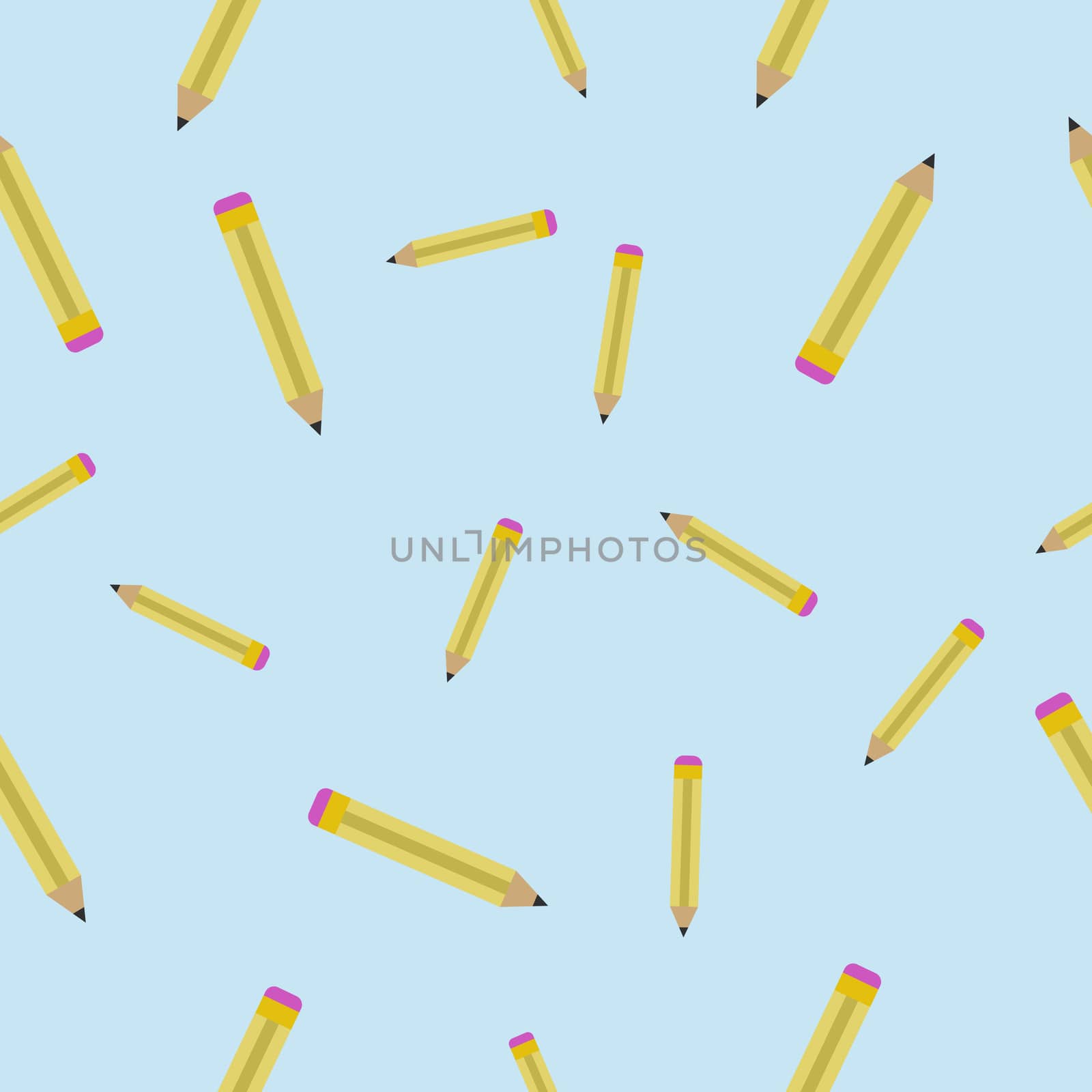 Seamless texture with Pencils. Abstract pattern with Pencils. Drawing tools background
