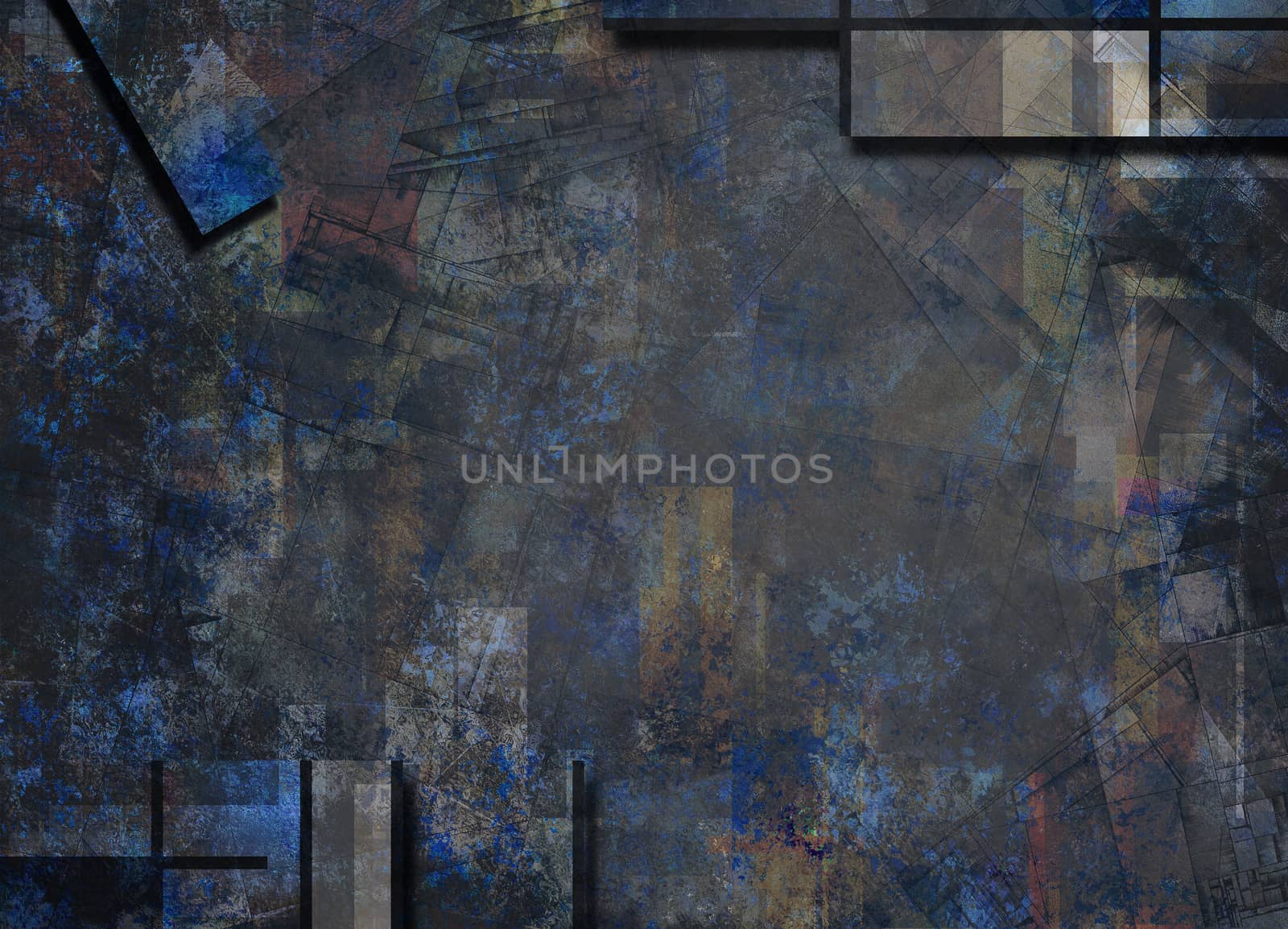 Muted Abstract Background. 3D rendering