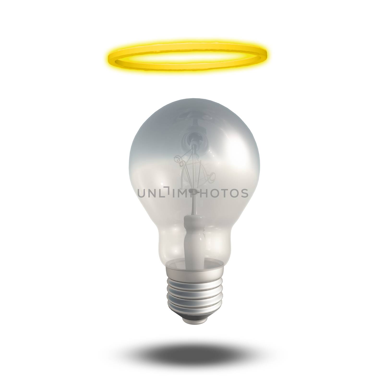 Light bulb with halo. Good Idea