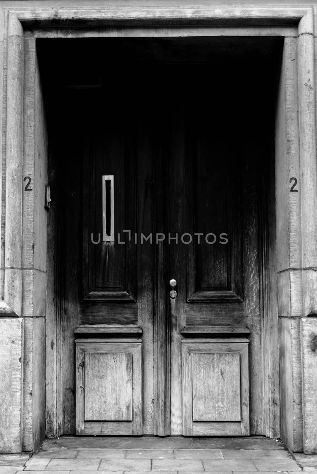 Closeup photo of a unique door entrance