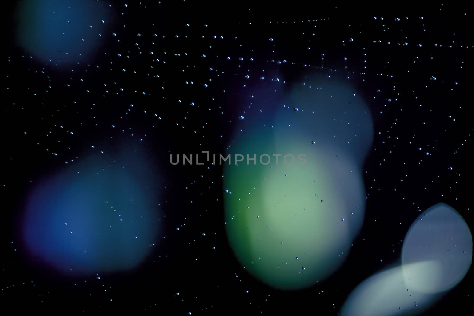 Drops of water. Digital abstract. 3D rendering