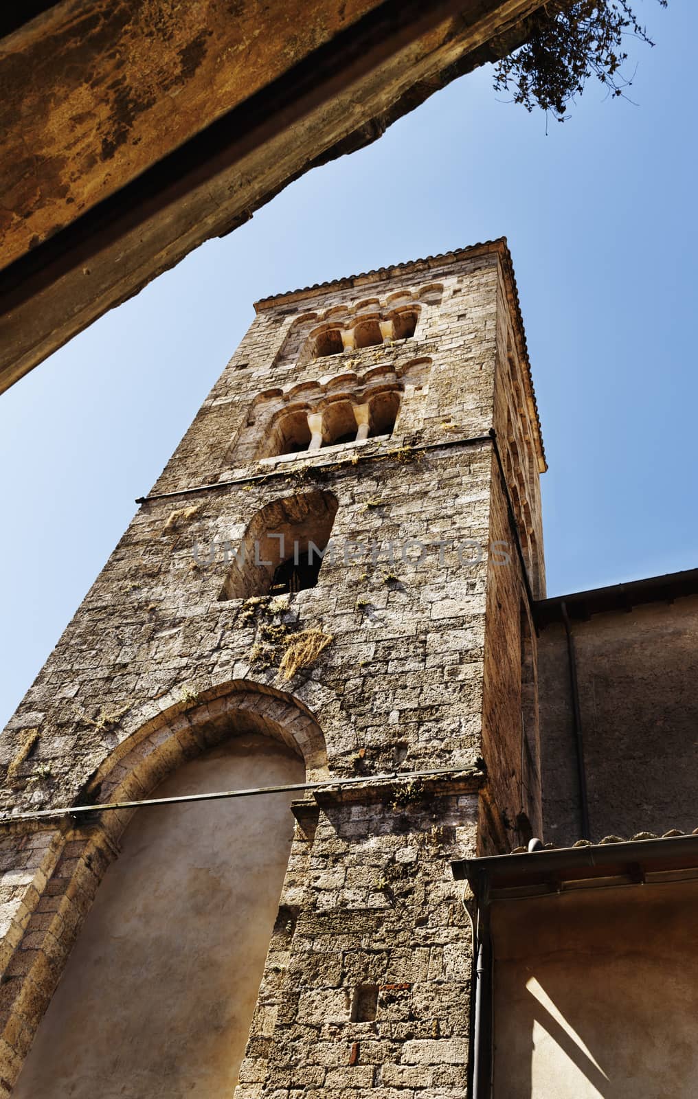 ANAGNI-ITALY-JULY 2020 - Church of Saint Andrew -bell tower by victimewalker