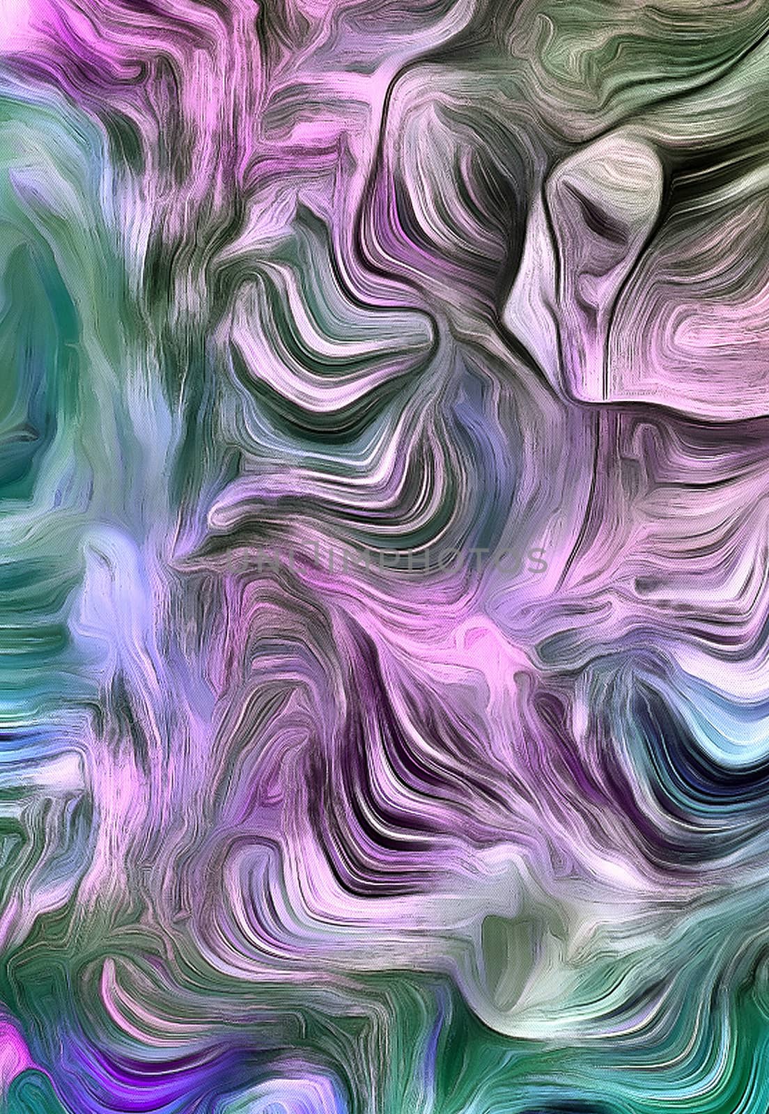 Swirling Color Abstract by applesstock