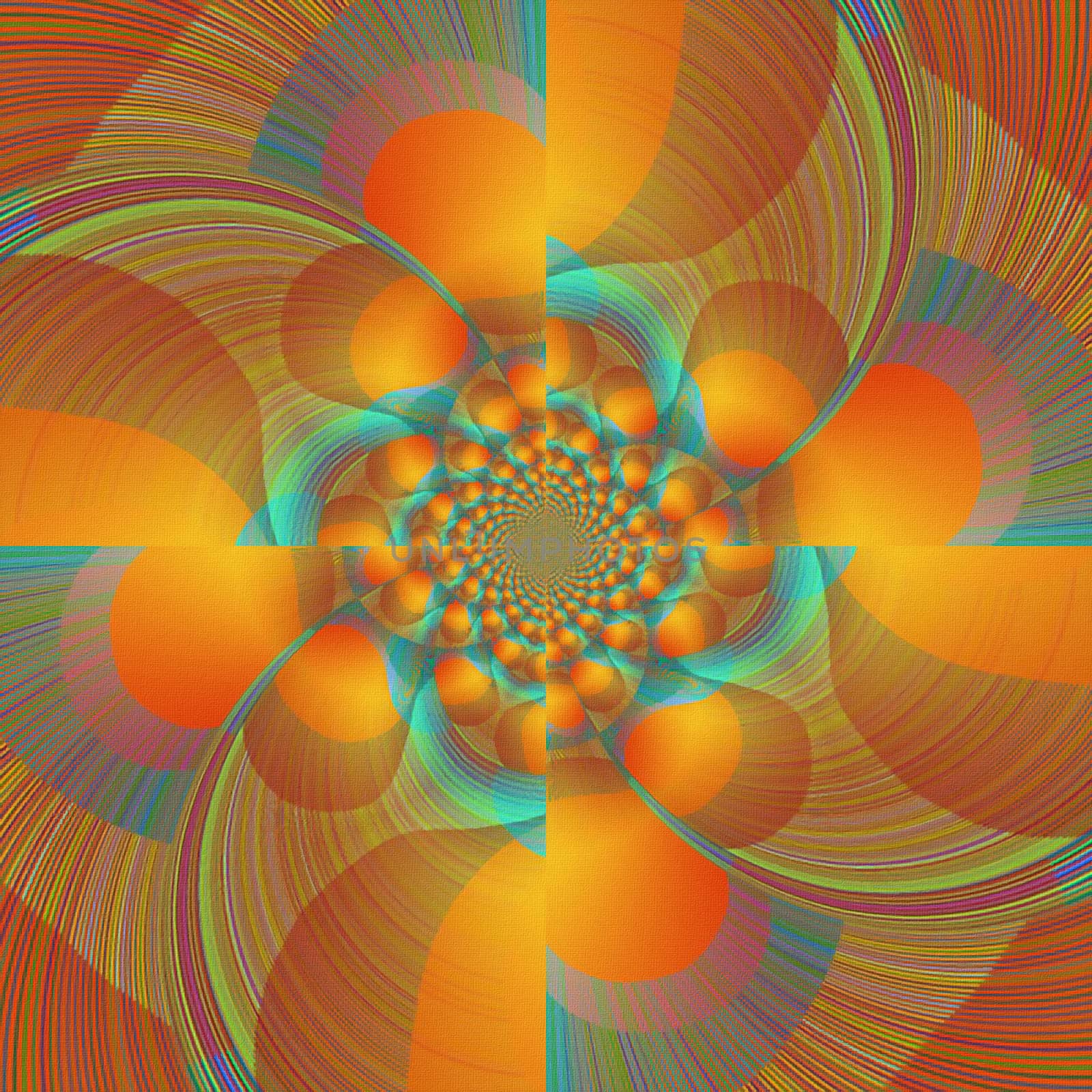 Colorful fractal. Abstract modern art