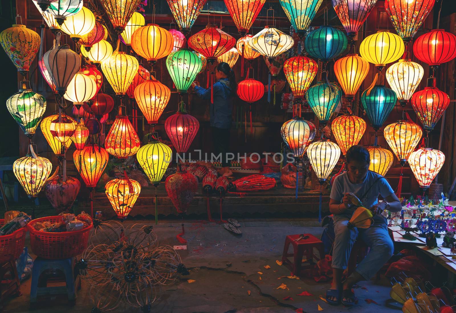 Hoian, Vietnam - 12 January, 2020: Hoi An ancient town, UNESCO world heritage. Hoi An is one of the most popular destinations in Vietnam.