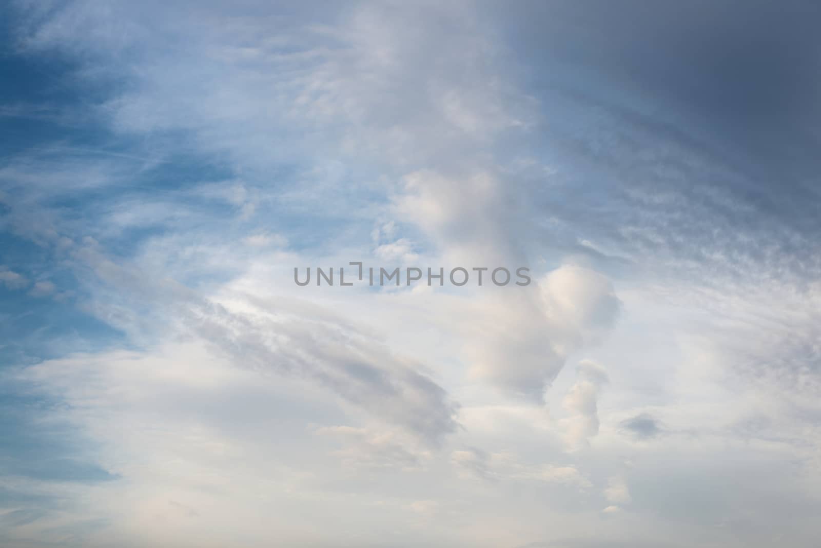Beautiful sky with fluffy clouds by svedoliver