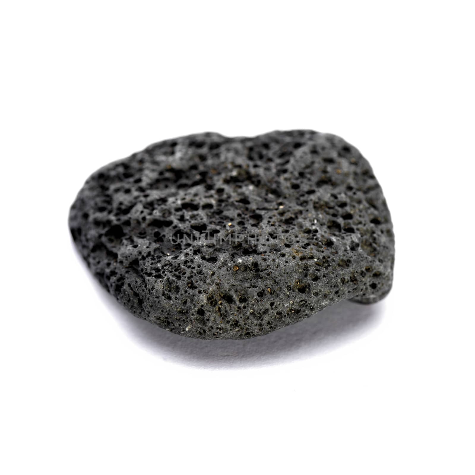 Black strange rock isolated on white by svedoliver