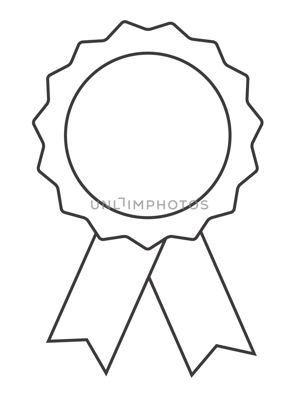 award icon on white background. flat style. medal pencil icon for your web site design, logo, app, UI. outline symbols collection. achievement concepts