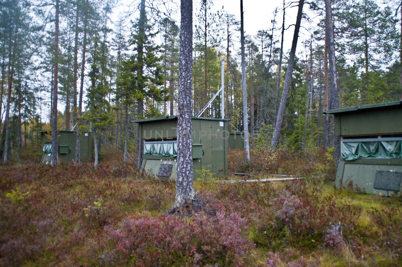 A hiker's cabin in the region of Kainuu, Finland