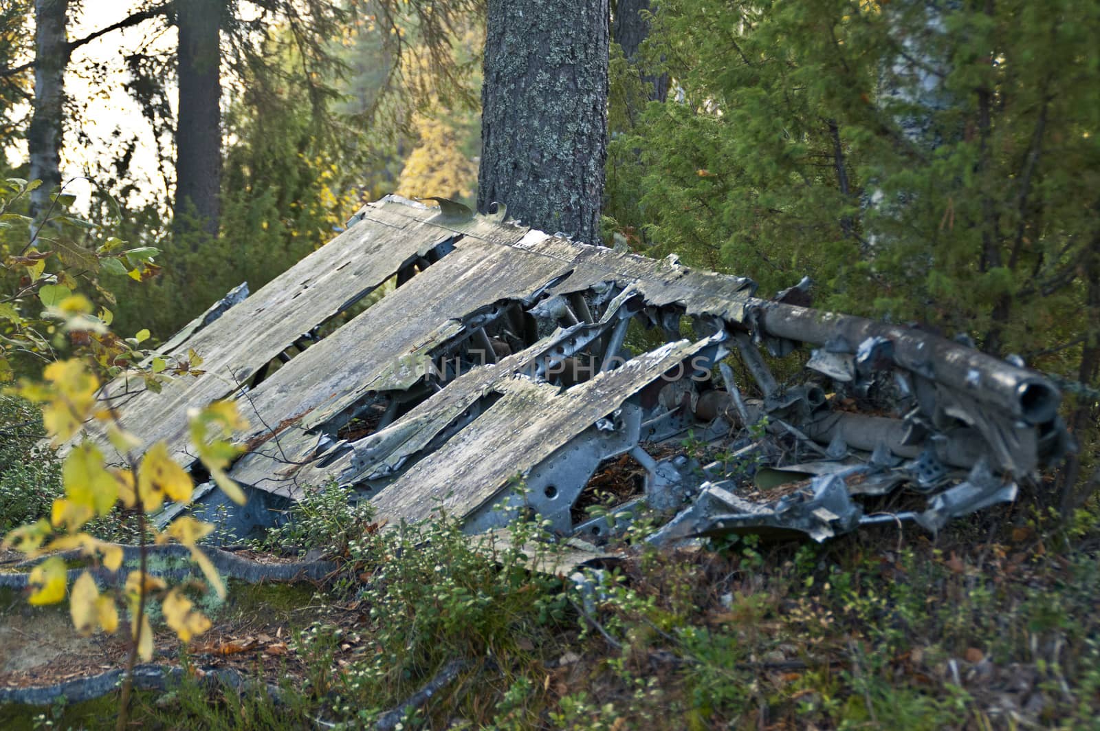 Wreckage from the Winter War near Suomussalmi, Finland.