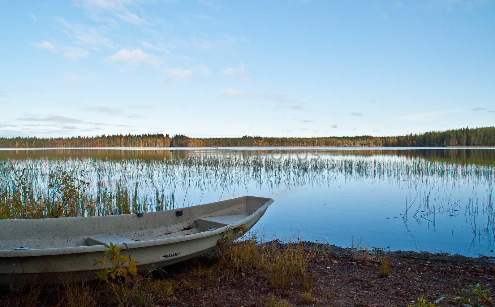 Lake in the region of Kainuu, Finland