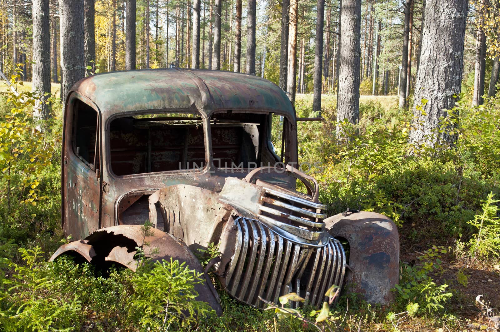 Wreckage from the Winter War near Suomussalmi, Finland.