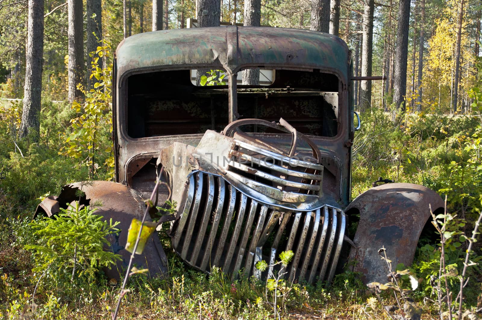 Wreckage from the Winter War near Suomussalmi, Finland.