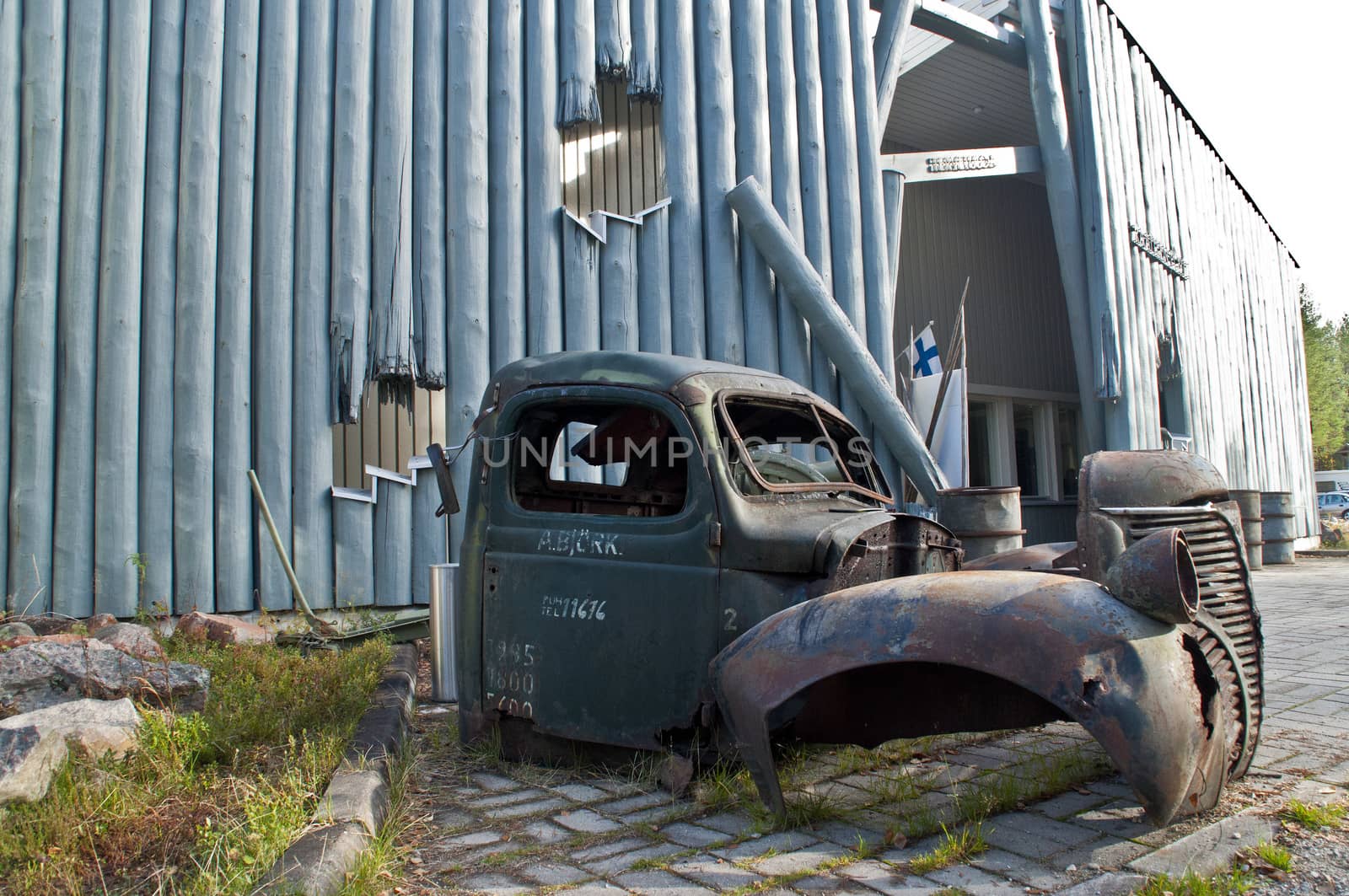 Wreckage from the Winter War near Suomussalmi, Finland.