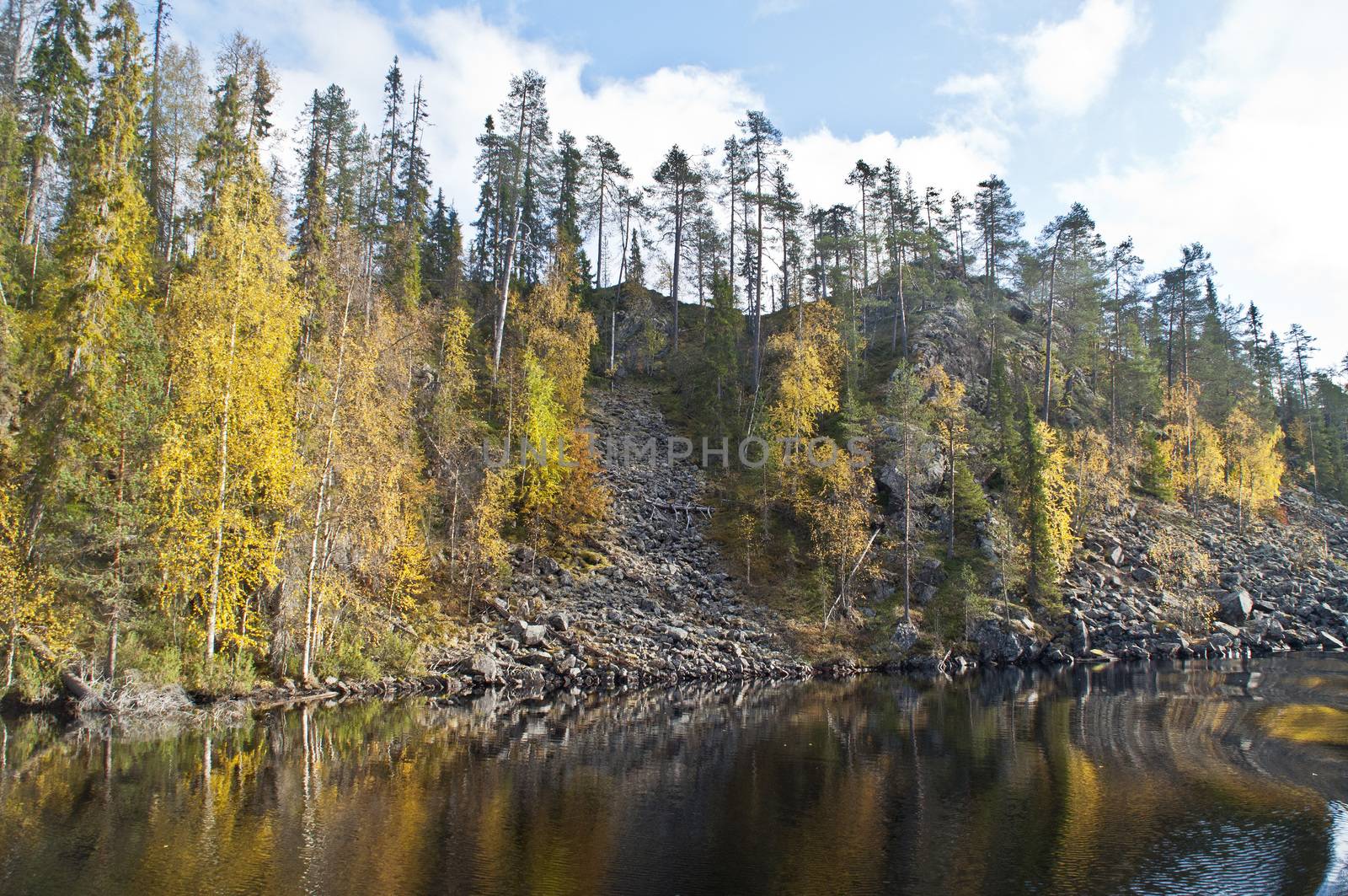 Small canyon in a national park in East-Finland