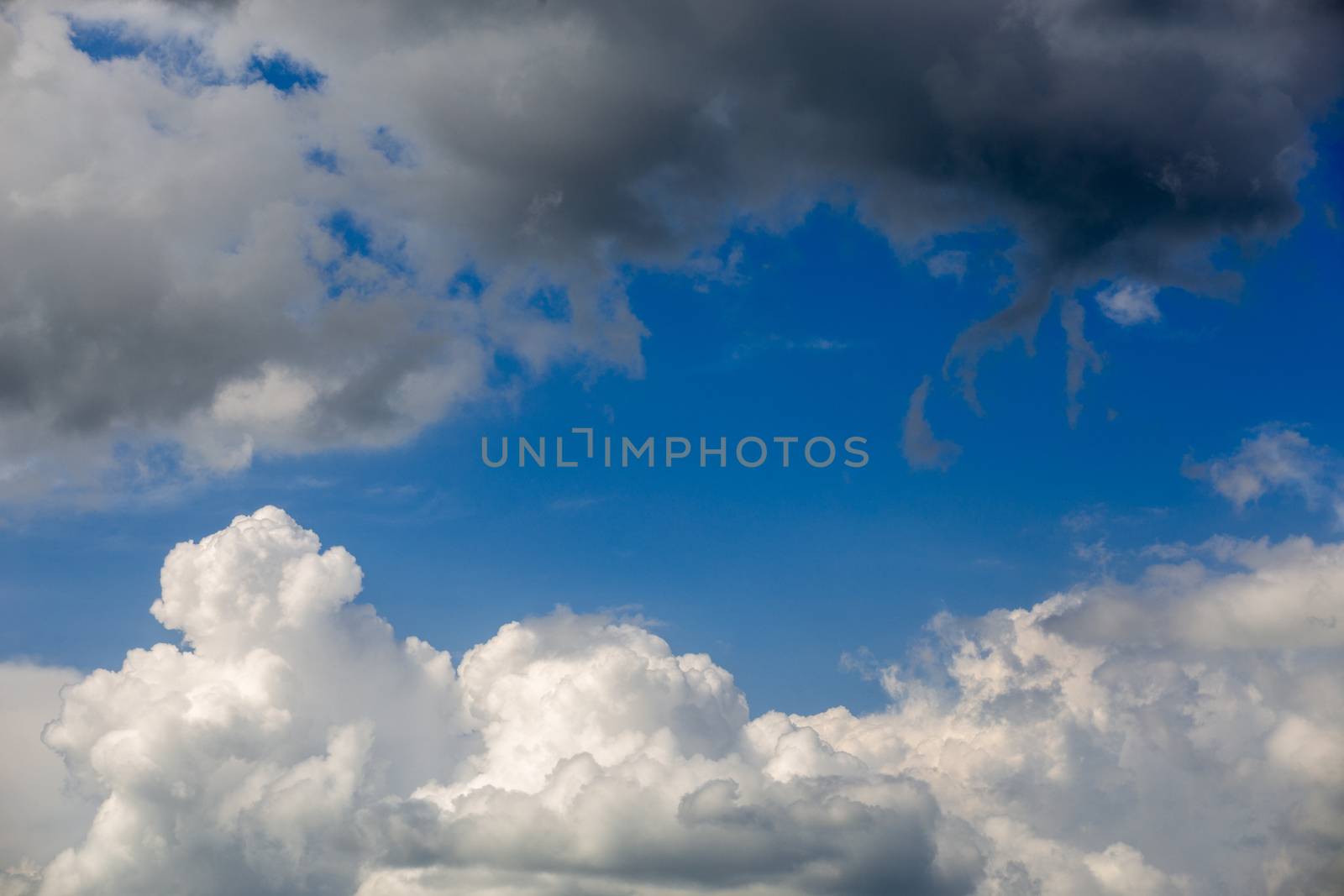 incoming storm close-up cloudscape at march daylight in continental europe.