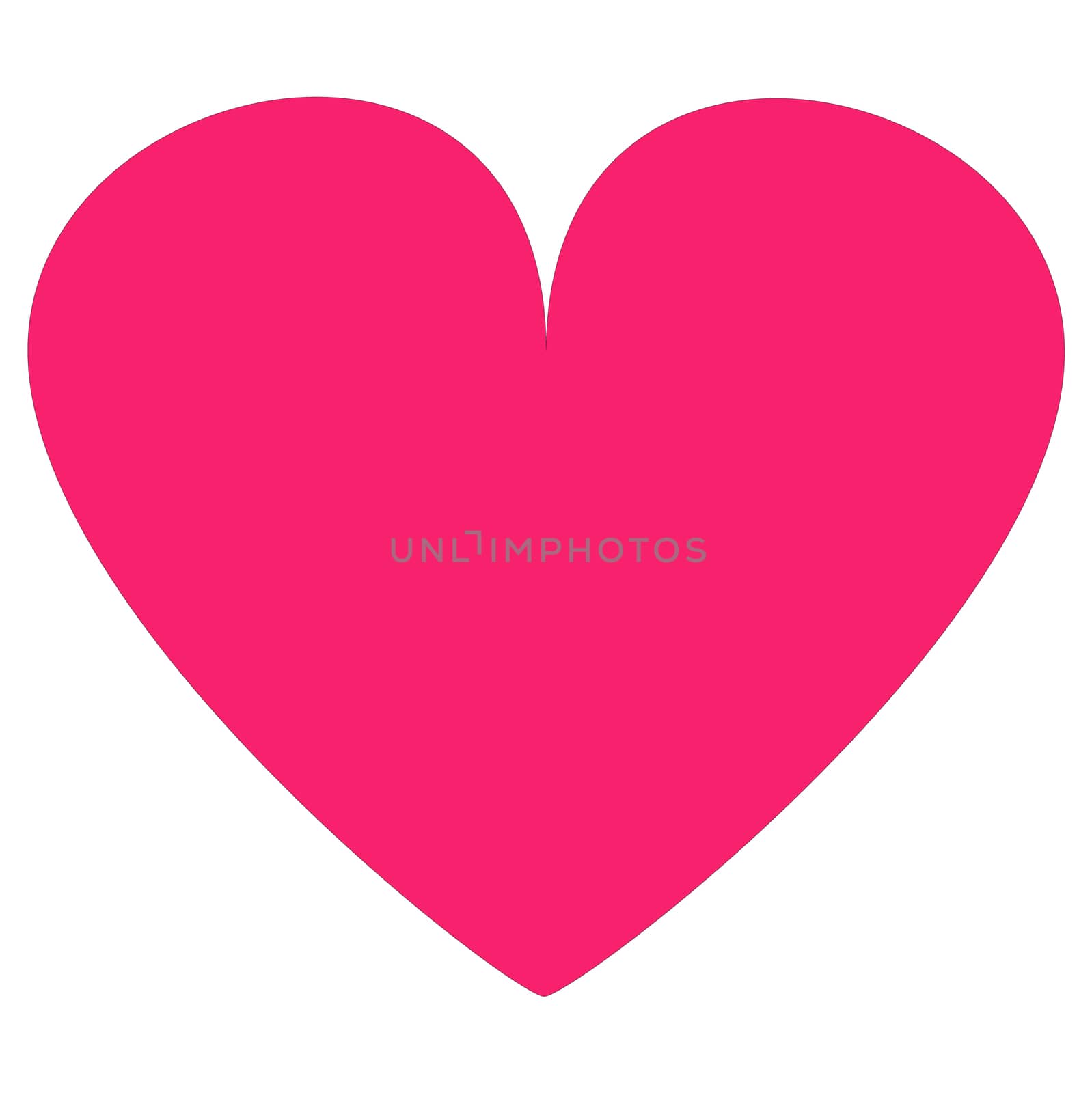Pink glossy heart isolated on white background. flat style. heart icon for your web site design, logo, app, UI.