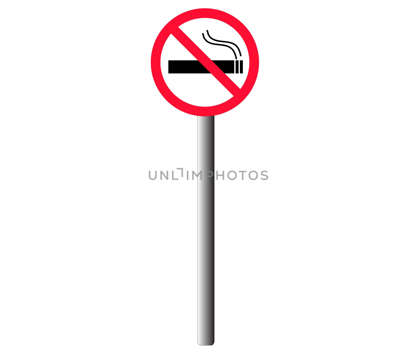 gnposts no smoking. no smoking sign on white background. smoking by suthee