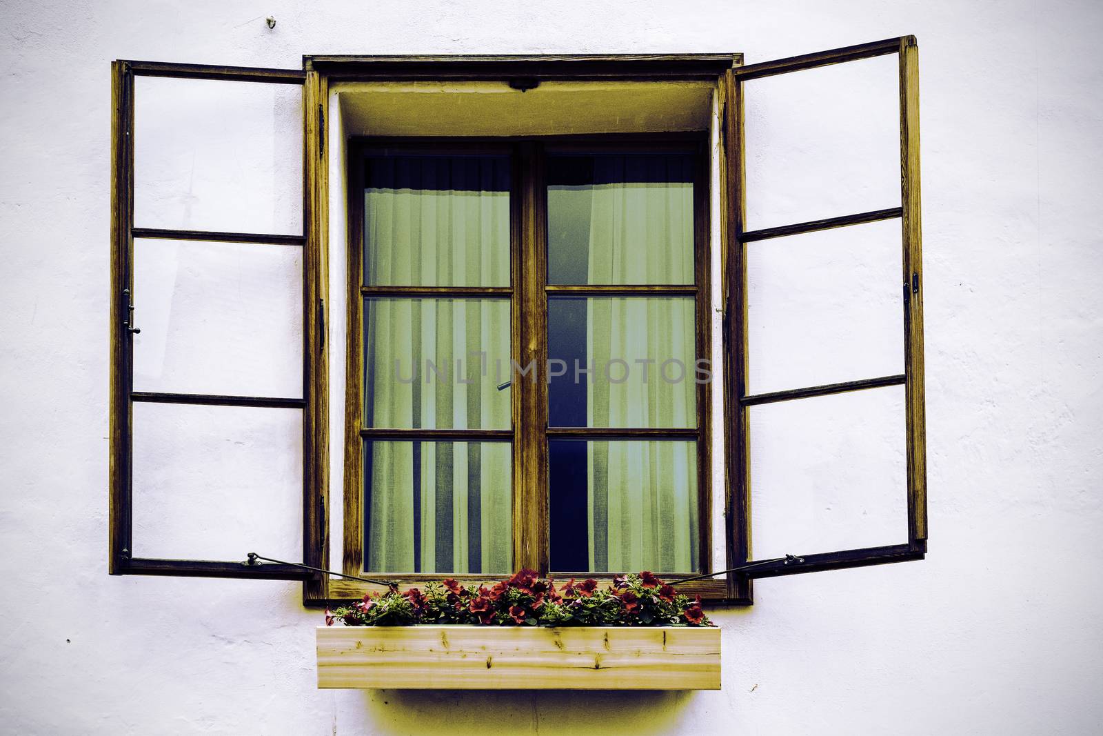 Typical window in Austria. by gkuna