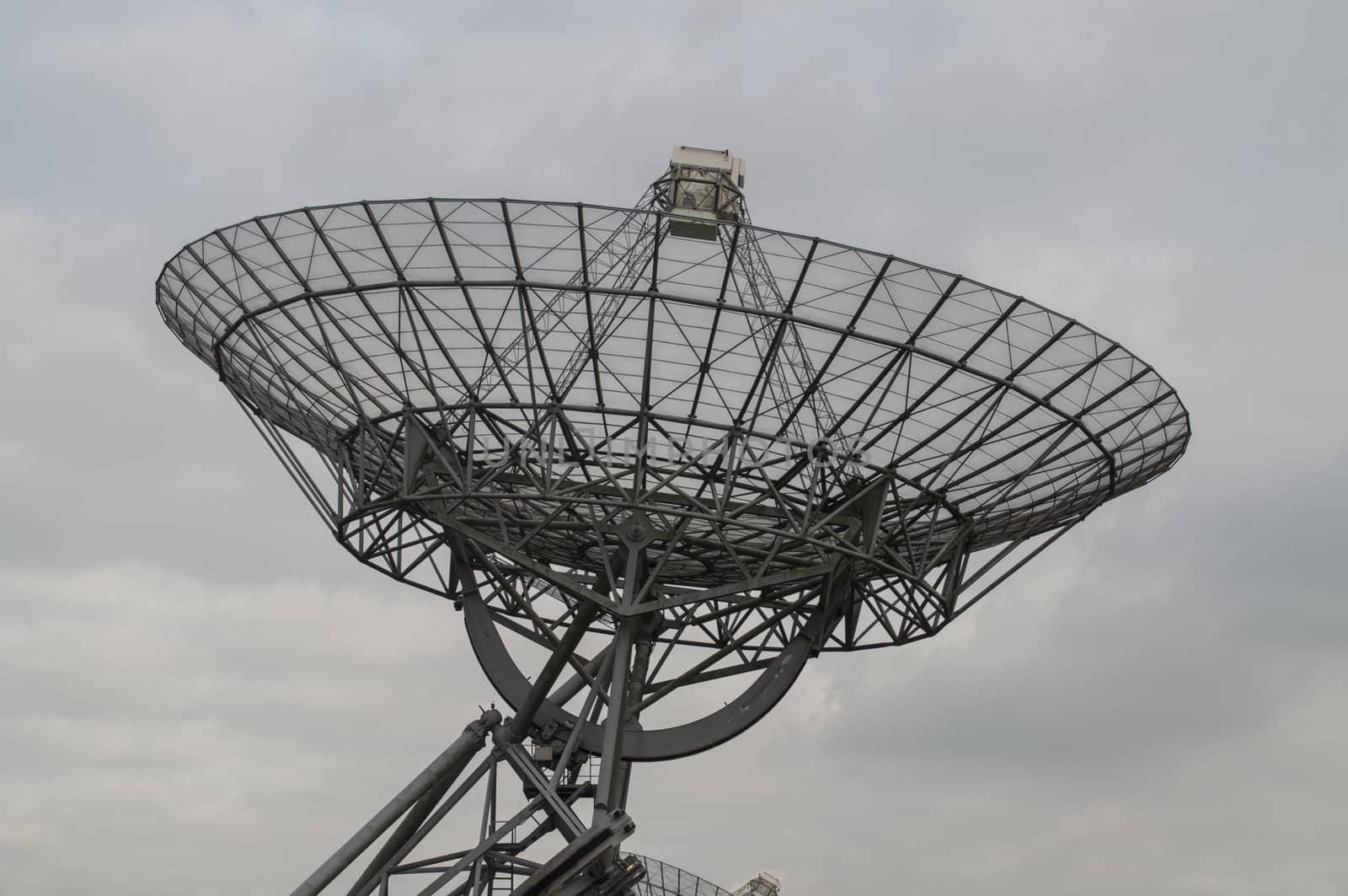 Radio telescope near the village of Westerbork, The Netherlands.