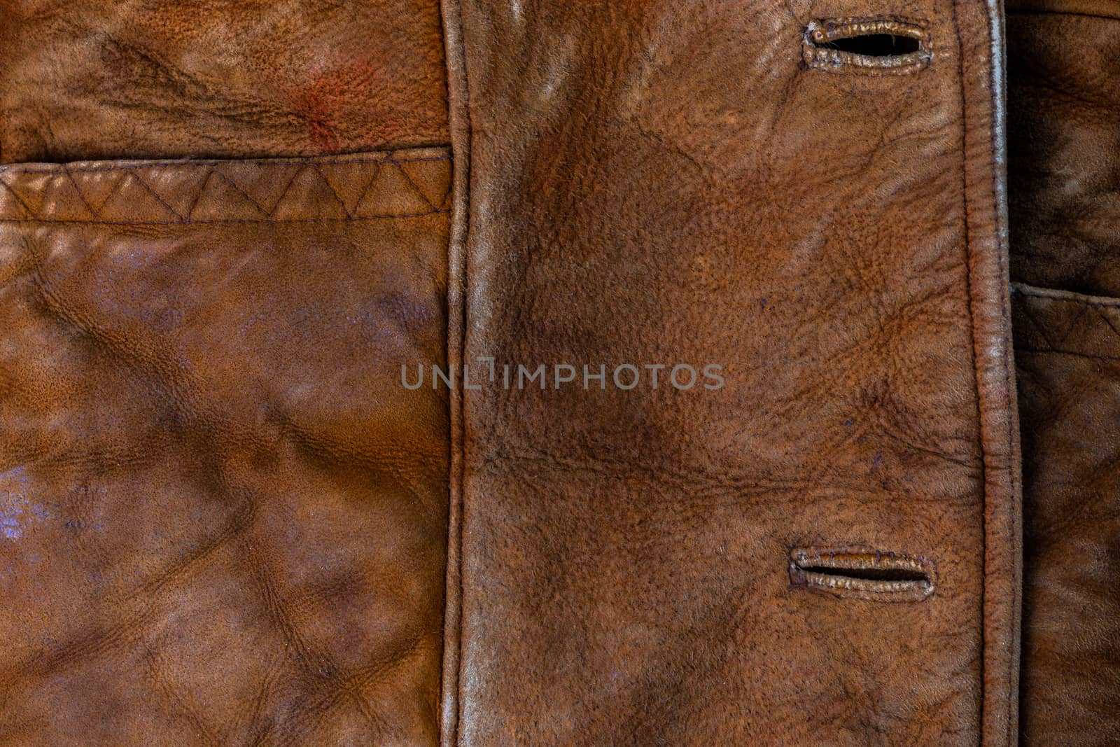 small brown thick seude jacket closeup texture with selective focus and blur by z1b
