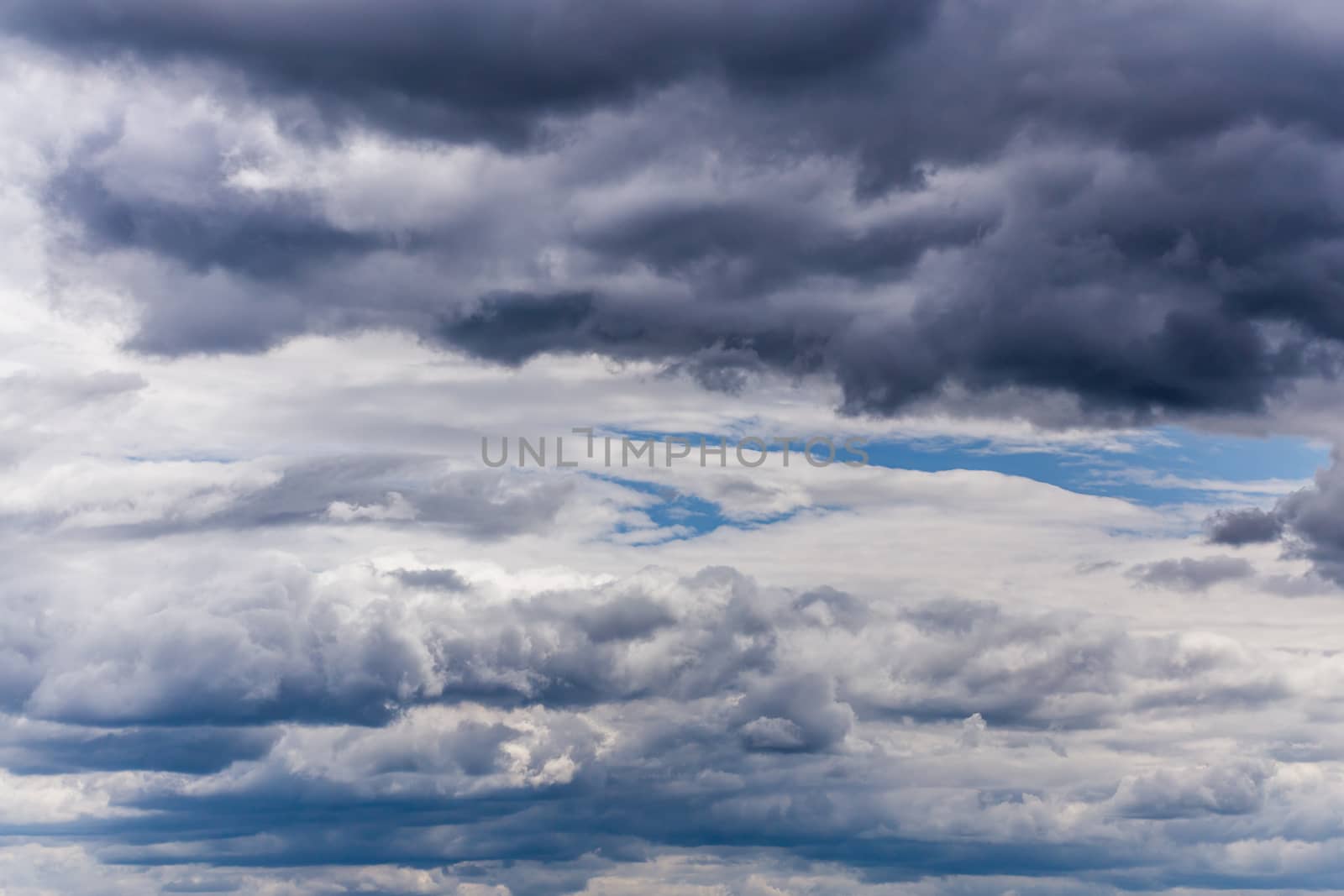 gray incoming near storm clouds daylight backdrop.