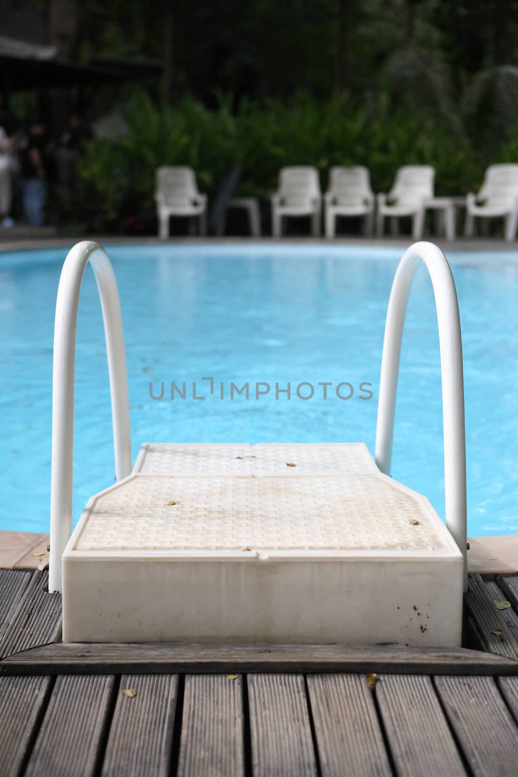 Stair in Swimming pool 