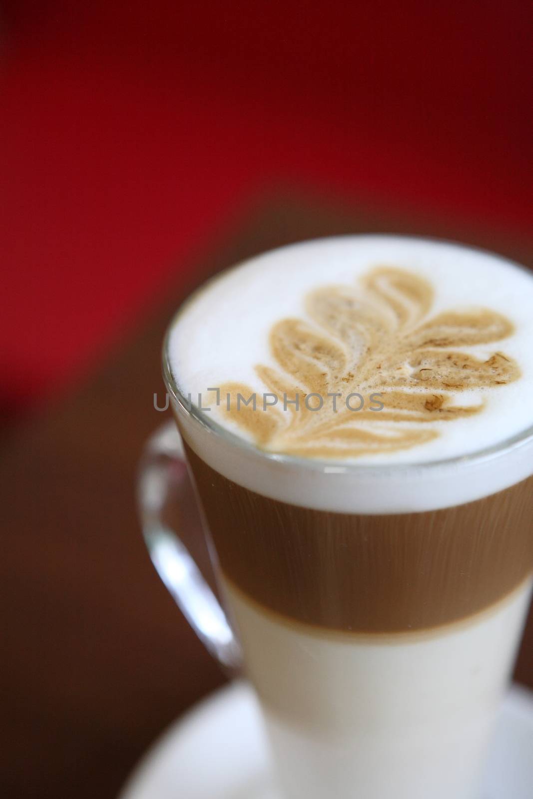 coffee on wood background